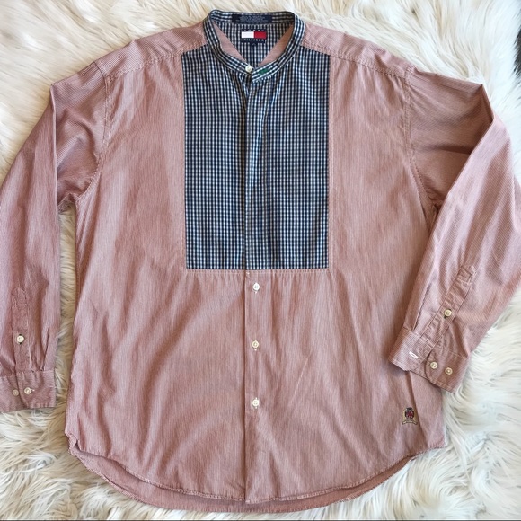 Tommy Hilfiger - Oxford shirt with mandarin collar - Picture 3 of 8